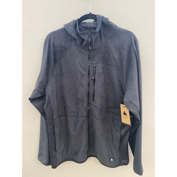 Burton Men's Stockrun Grid Half-Zip Fleece True Black Size XL